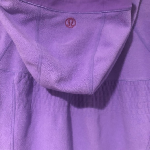 Lululemon Fleece Hoodie, Periwinkle, Sz 6 - Picture 7 of 8